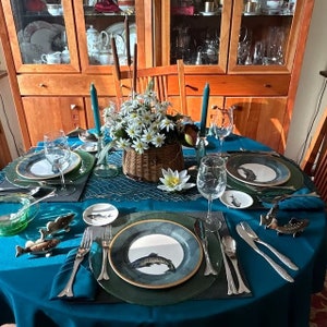 Round Tablecloths, Square,  Rectangular Tablecloth Sizes, 74 Colors