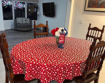 Round, Rectangular, Oval Tablecloth, All Sizes
