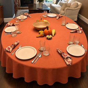 Wrinkle Free Table Linen, All Sizes Including Oval Tablecloth & Custom Tablecloths