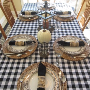 Checkered Tablecloth, All Sizes Round, Square and Rectangular