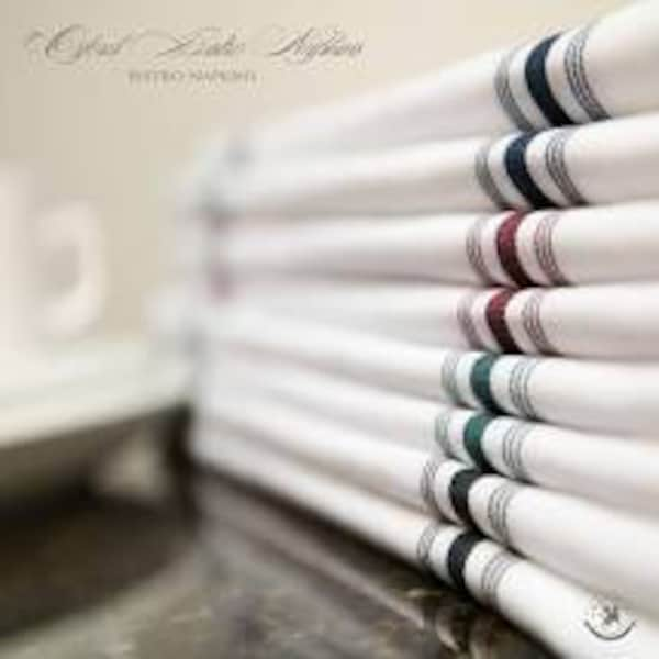 Cloth Napkins, Linen Napkins, Bistro 18 x 22, Excellent Quality