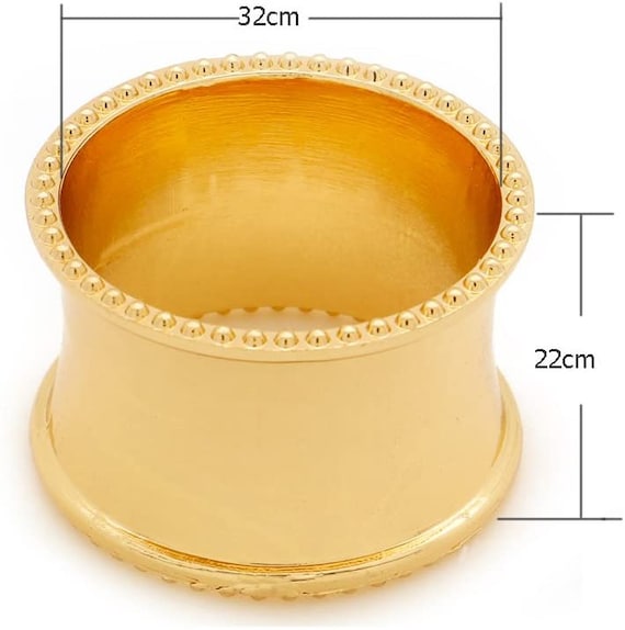 Gold beaded napkin rings clearance