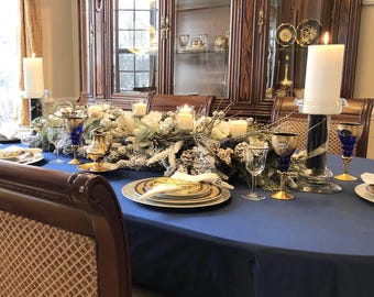 Velvet Oval  Tablecloth, All Sizes