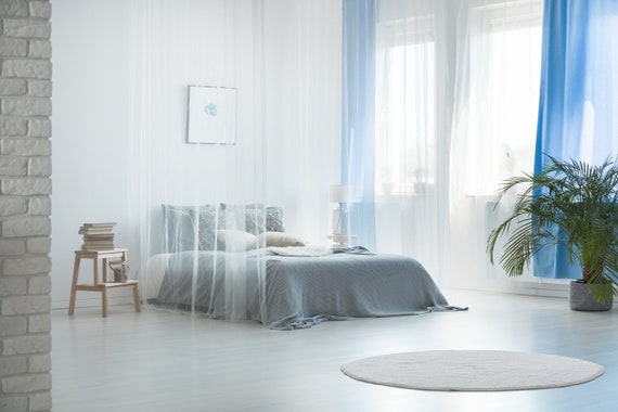 Sheer curtains in bedroom deals