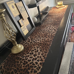 Safari Leopard Print Table Runner , Cheetah Table Runner