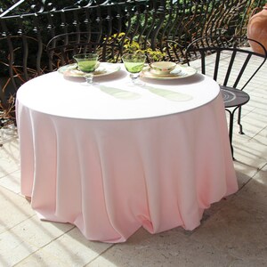 60 Round White & Red Valentine Print Vinyl Table Cloth