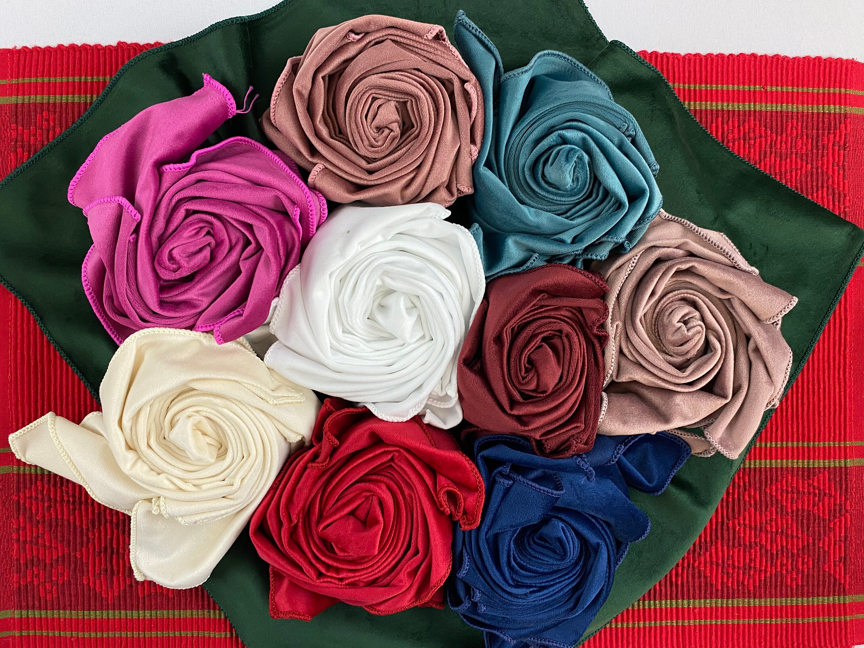 Luxurious Velvet Napkins Wedding Napkins 40 Colors Etsy