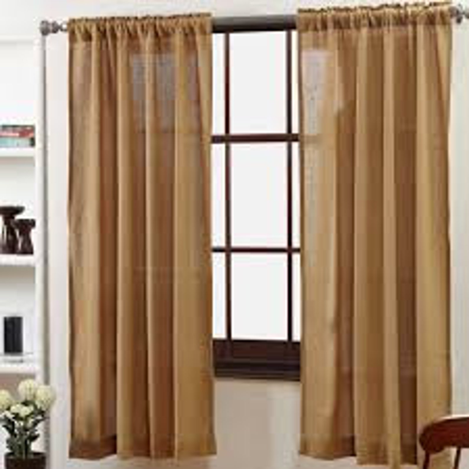 Burlap Curtains Burlap Drapes Natural or White All Sizes | Etsy