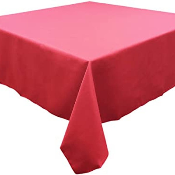 54" x 54" Polyester Square Tablecloth Special, 40 Colors 54 x 54 Tablecloth