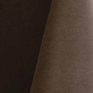 Taupe upholstery velvet manufactured by Premier Table Linens. They sell the upholstery velvet by the yard.