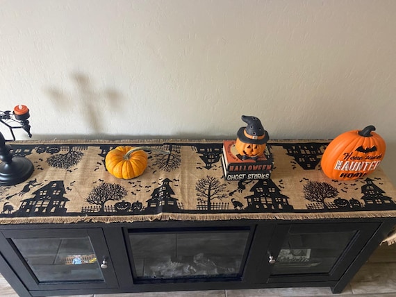 Halloween Table Runner, Halloween Placemats