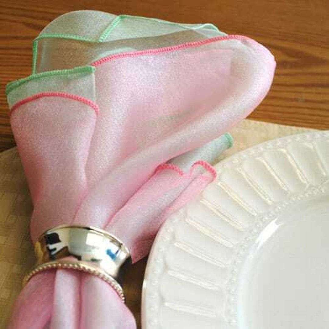 Organza Napkins, Sheer Napkins, Iridescent, 19 Colors Etsy