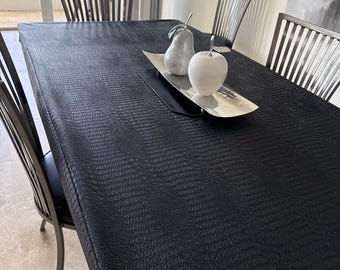 Fitted Vinyl Tablecloth With Flannel Backing, 12 Gauge, Top Of The Line