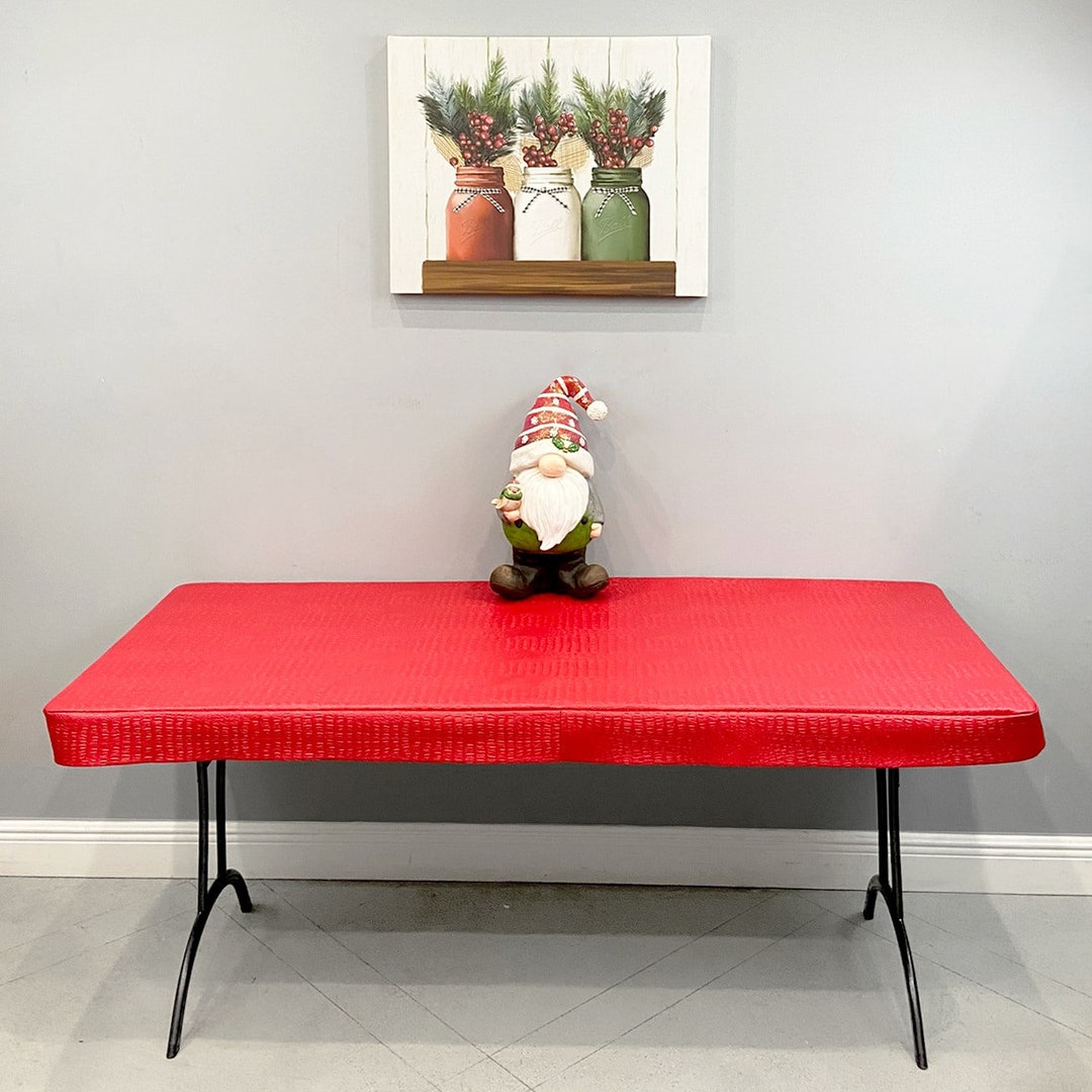 Fitted Vinyl Tablecloth With Flannel Backing, 12 Gauge, Top of the Line Etsy