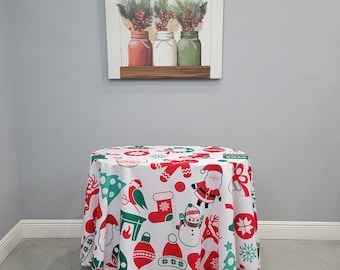Christmas Tablecloth, All Sizes Including Oval Tablecloth
