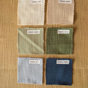 Panama Linen Tablecloth Color Samples - Top Of The Line Fabric