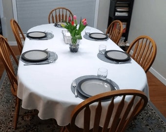All Oval Tablecloth Sizes, Spun Polyester Tablecloth, Top Seller