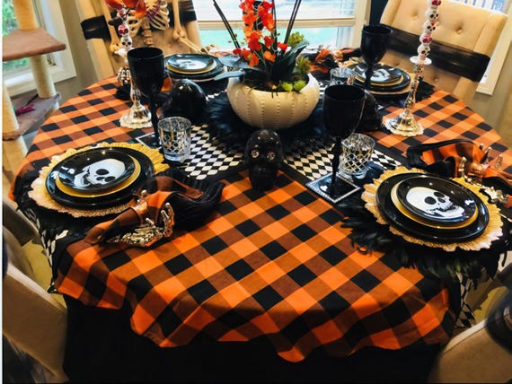 Halloween Tablecloth, 6 Sizes