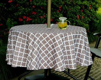 Outdoor Tablecloth With Umbrella Hole Outdoor Tablecloth With Umbrella Hole, Round Tablecloth For Patio Table With Umbrella Hole