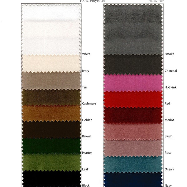 Velvet Table Runner, Tablecloth,  Napkins, Velvet Curtains Color Samples