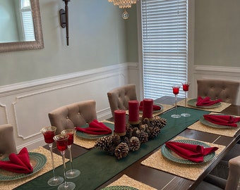 Velvet Christmas Table Runner Special