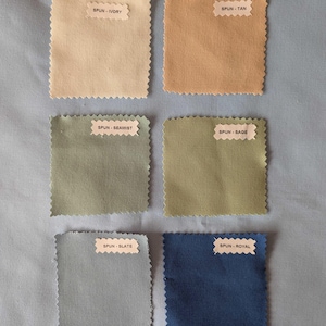 Color Samples, Cotton-Eze Spun Polyester Tablecloth