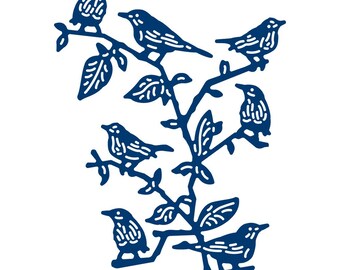 TATTERED LACE METAL CRAFT DIES BIRDS MOON & CLOUD OR UNITY DOVES TATTERED LACE METAL CRAFT DIES BIRDS MOON & CLOUD OR UNITY DOVES