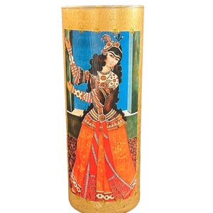 Handmade Persian Qajar Khatoon Dance Vase Decoupage Great Gift For Norooz Nowruz Yalda Valentine Christmas Mother’s Day Birthday Haftseen