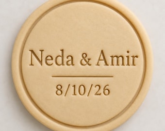 Personalized Cookie Cutter Stamp for Weddings, Birthdays, Valentine's Day, Norooz, Yalda