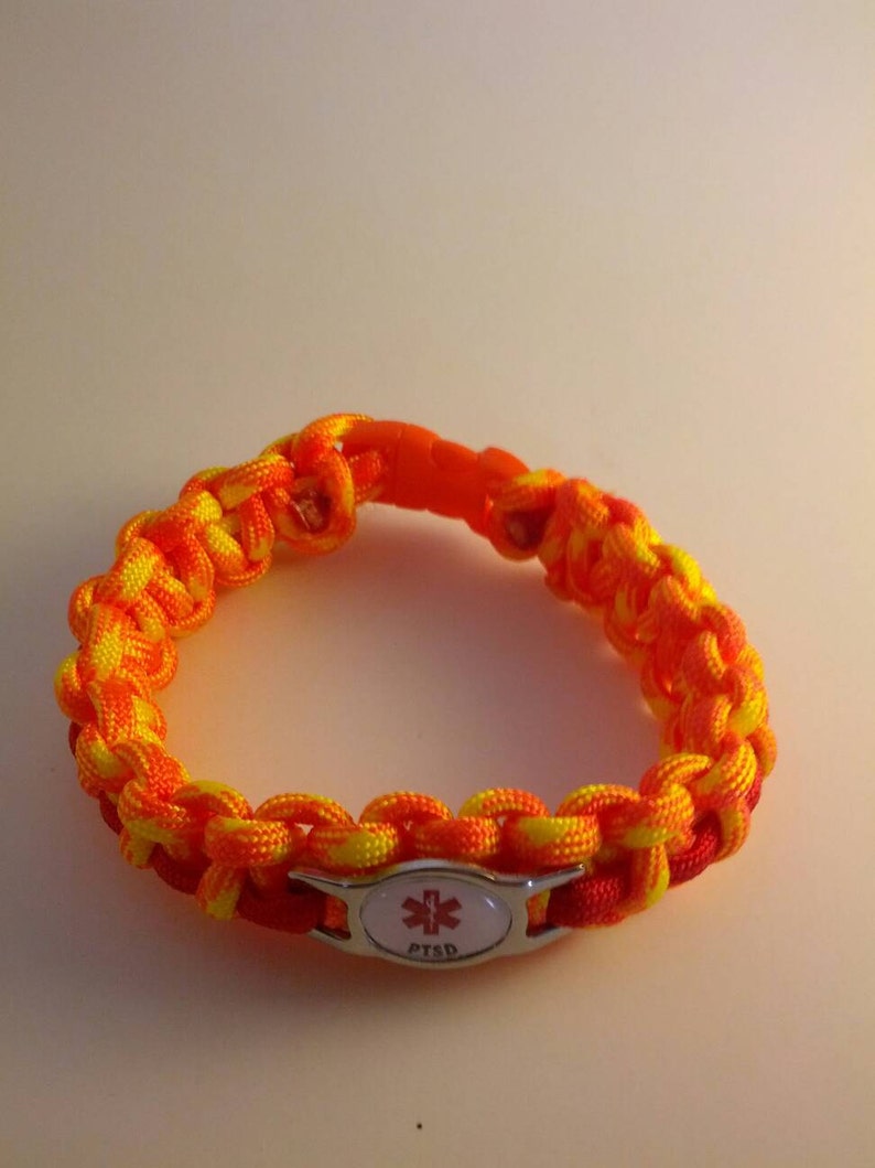 PTSD Paracord Medical Alert Bracelet