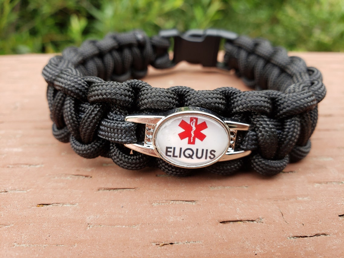 Eliquis Blood Thinner Medical Alert Bracelet Medical ID Etsy