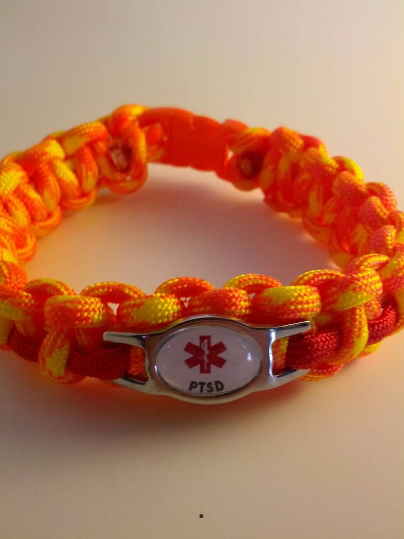 PTSD Paracord Medical Alert Bracelet