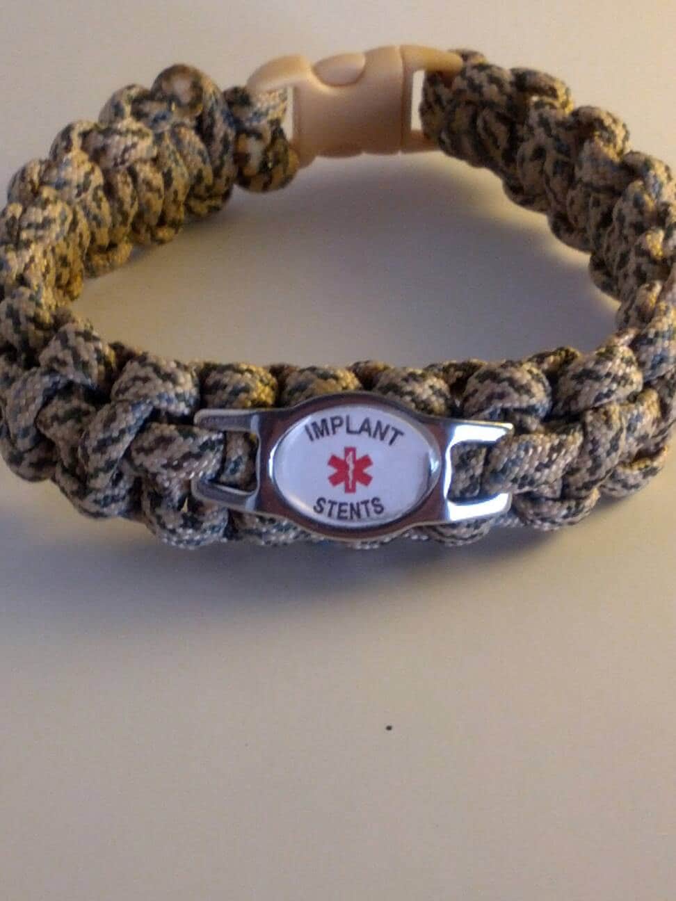 Mens paracord shop medical bracelet