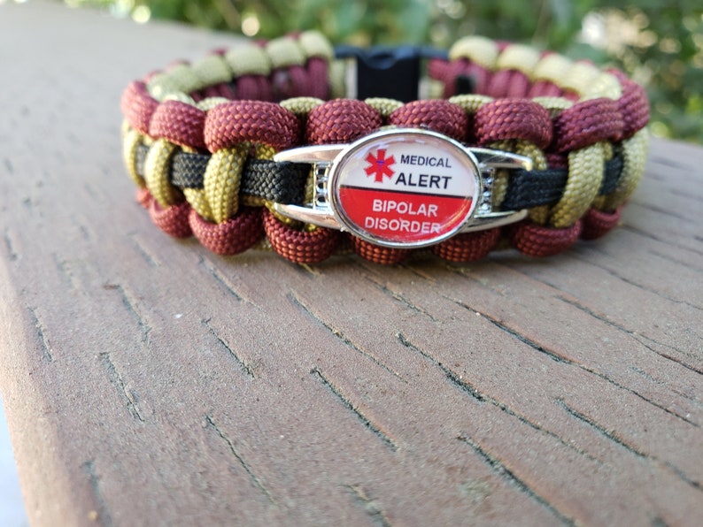 Bipolar Medical Alert Bracelet Medical ID Bracelet Etsy