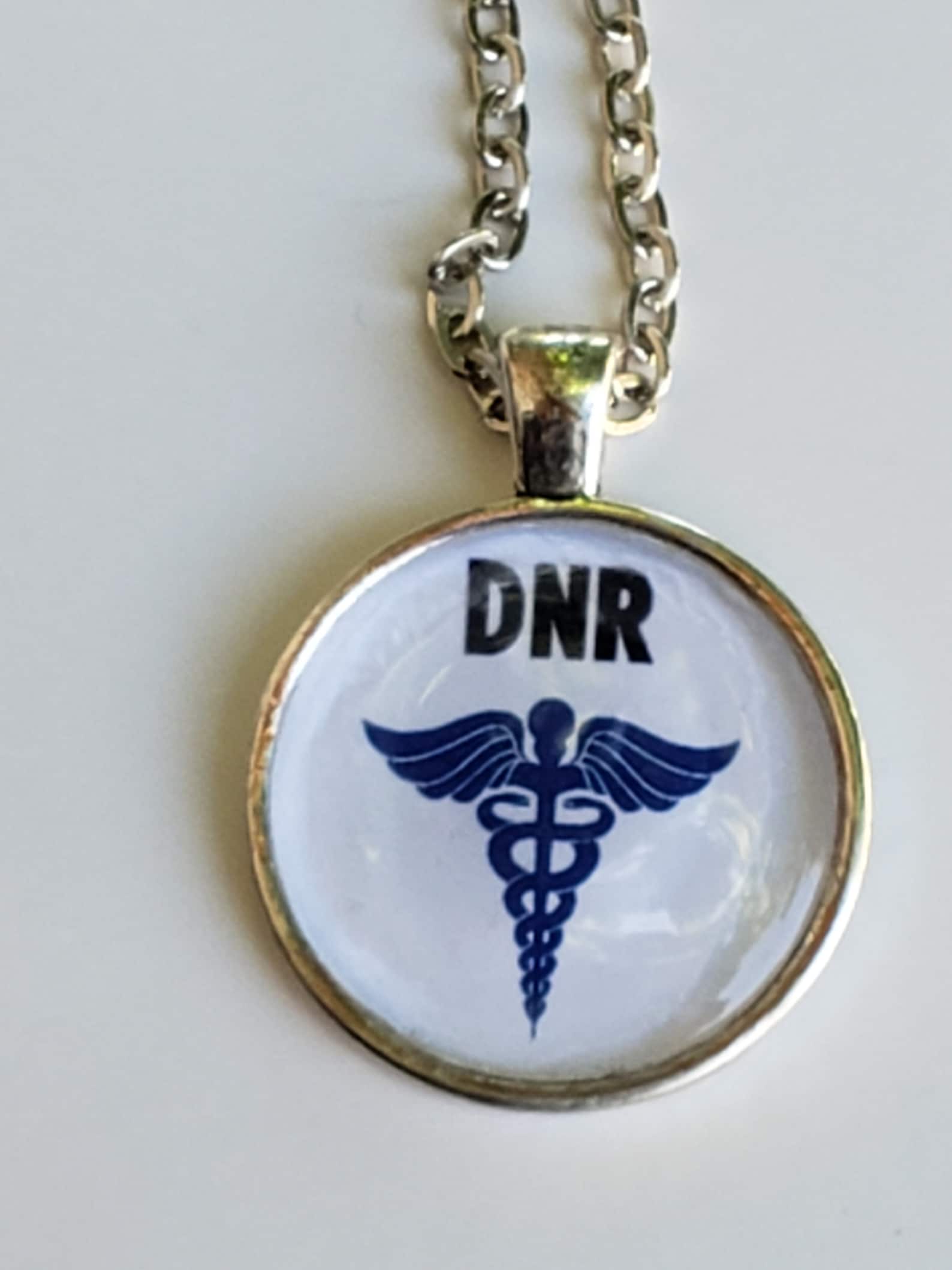 DNR Medical Alert Necklace Medical ID Bracelet Free Shipping Etsy Canada