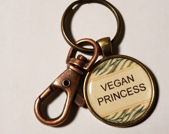 Vegan PRINCESS  Keychain