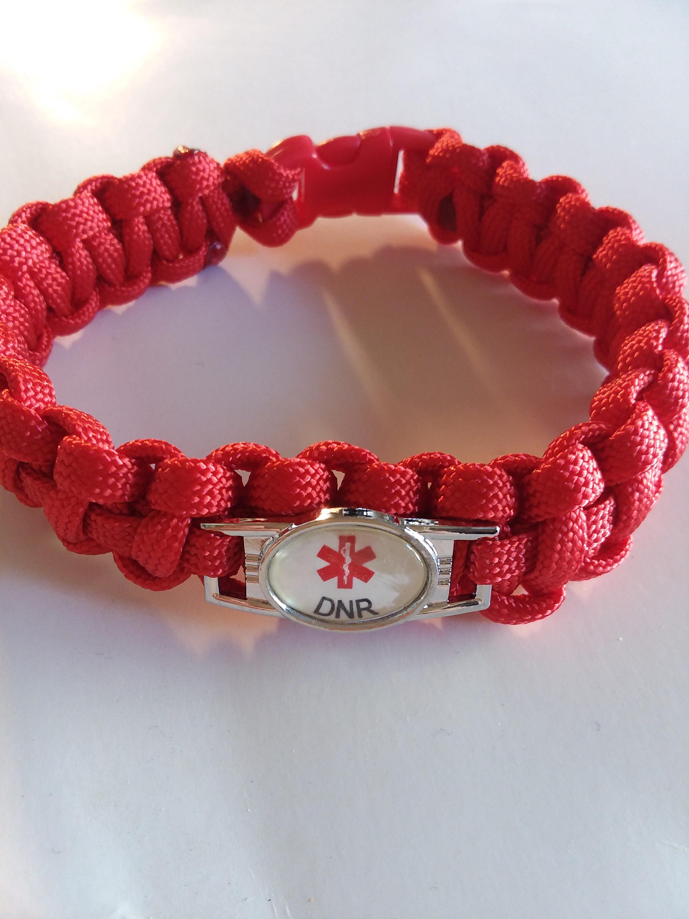 DNR Medical Alert Paracord Medical Alert Bracelet Etsy