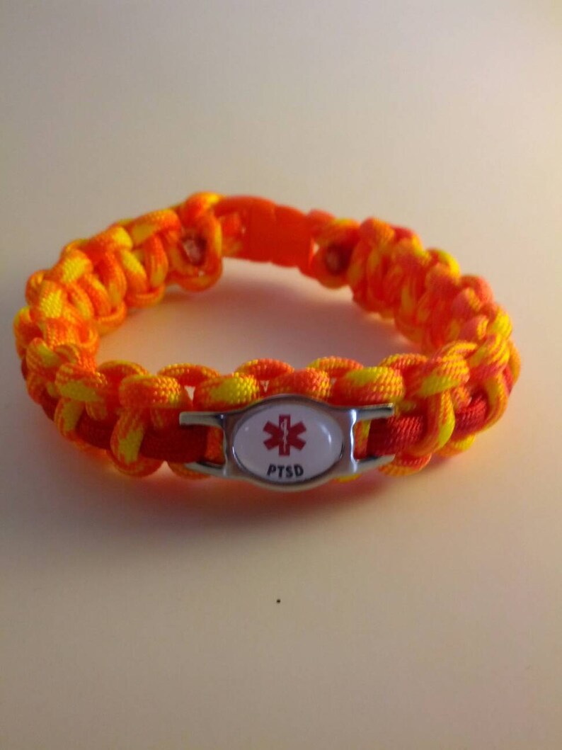 PTSD Paracord Medical Alert Bracelet