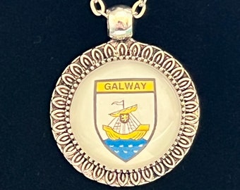 Galway Ireland Necklace, Coat of Arms