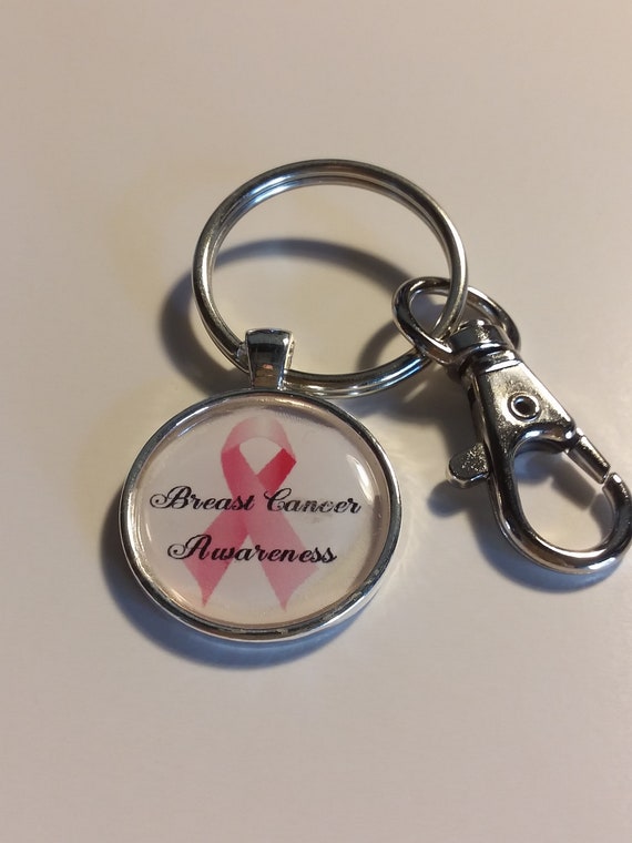 Breast Cancer Awareness Keychain Pink keychain Free Shipping