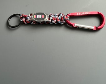 Afghan Veteran Paracord Lanyard Keychain