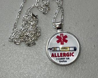 EpiPen Medical Alert Necklace: Paracord or Chain