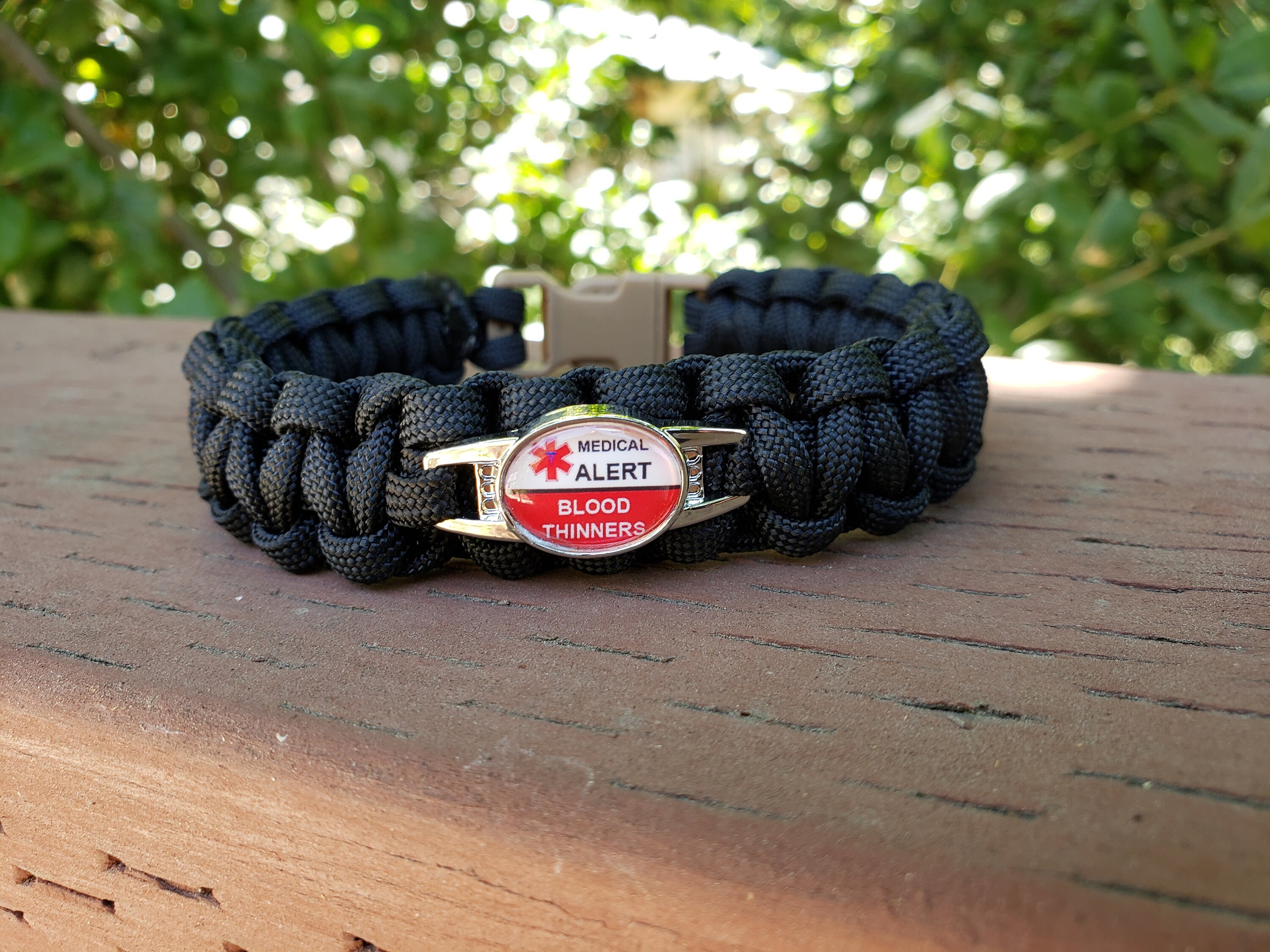 Blood Thinner Paracord Medical Alert Bracelet Coumadin Etsy Israel