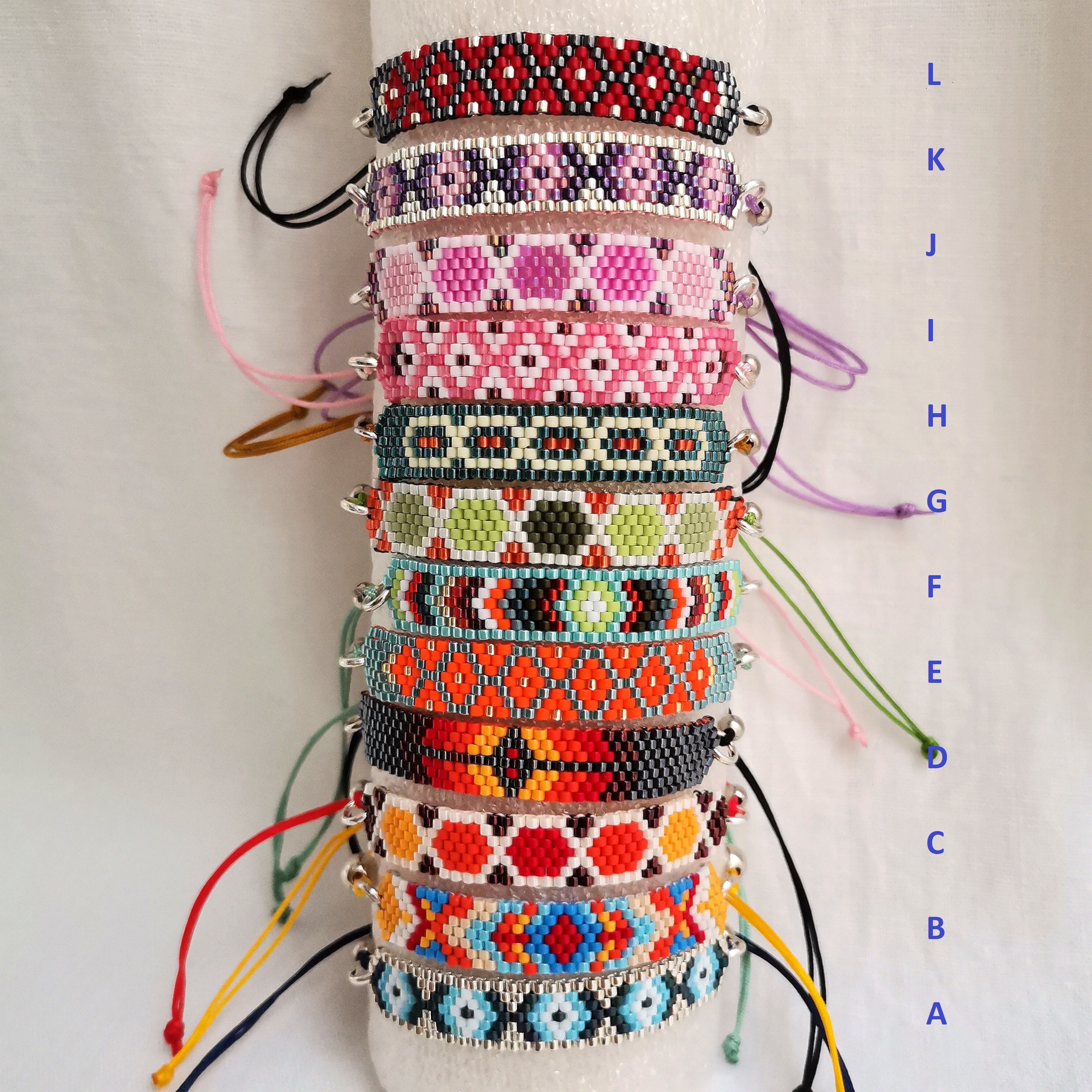 Pulseras Con Dijes Pulsera Miyuki Mujer Ángulo De La Paz Para Niña