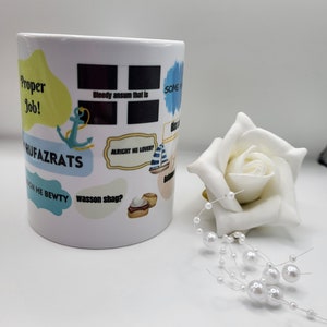 Caneca de café com citações da Cornualha - Presente da Cornualha para ele/ela