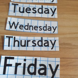 Days of the week labels | monday - Friday | labels for week days | weekday stickers | labels | back to school labels | organisation