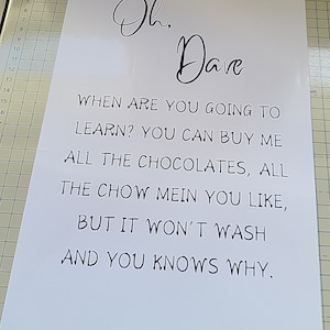 Gavin and Stacey quoted A4 Print,  Nessa quote