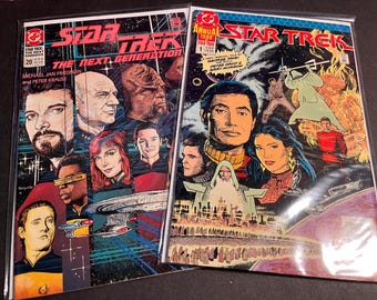Star Trek Comic Book Lot #1 and #20, DC Comics 1990s, NM