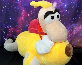 Rayman on a Rocket  Plush / Stuff Animal - RARE! with original tags