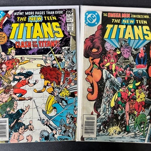 The New Teen Titans Comic Book lot of 2! DC Comics #12 & #24, GD-NM